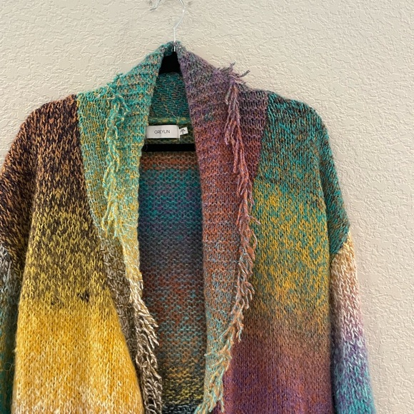 Anthropologie Greylin Natalie Fringe Cardigan - Picture 3 of 10
